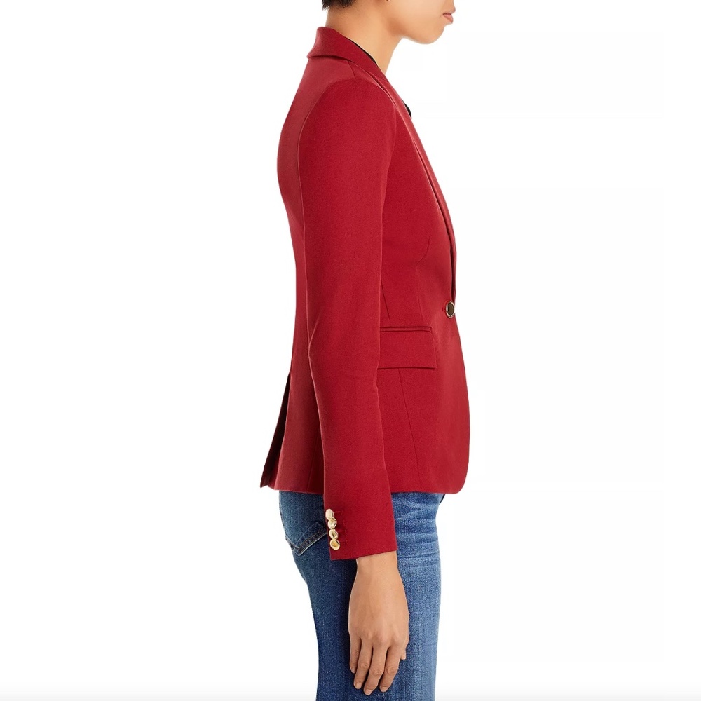 DEREK LAM 10 CROSBY Allie Single Breasted Blazer, Merlot, Size 16, Like-new! - Picture 12 of 15